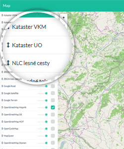 Mapa, Leaflet, Kataster, Mapový podklad